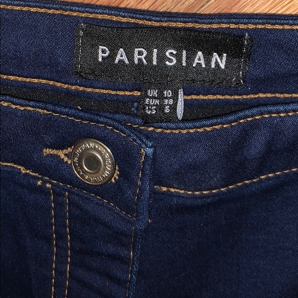 ASOS Parisian High Waist Blue Skinny Jeggings sz 6 - Picture 6 of 6